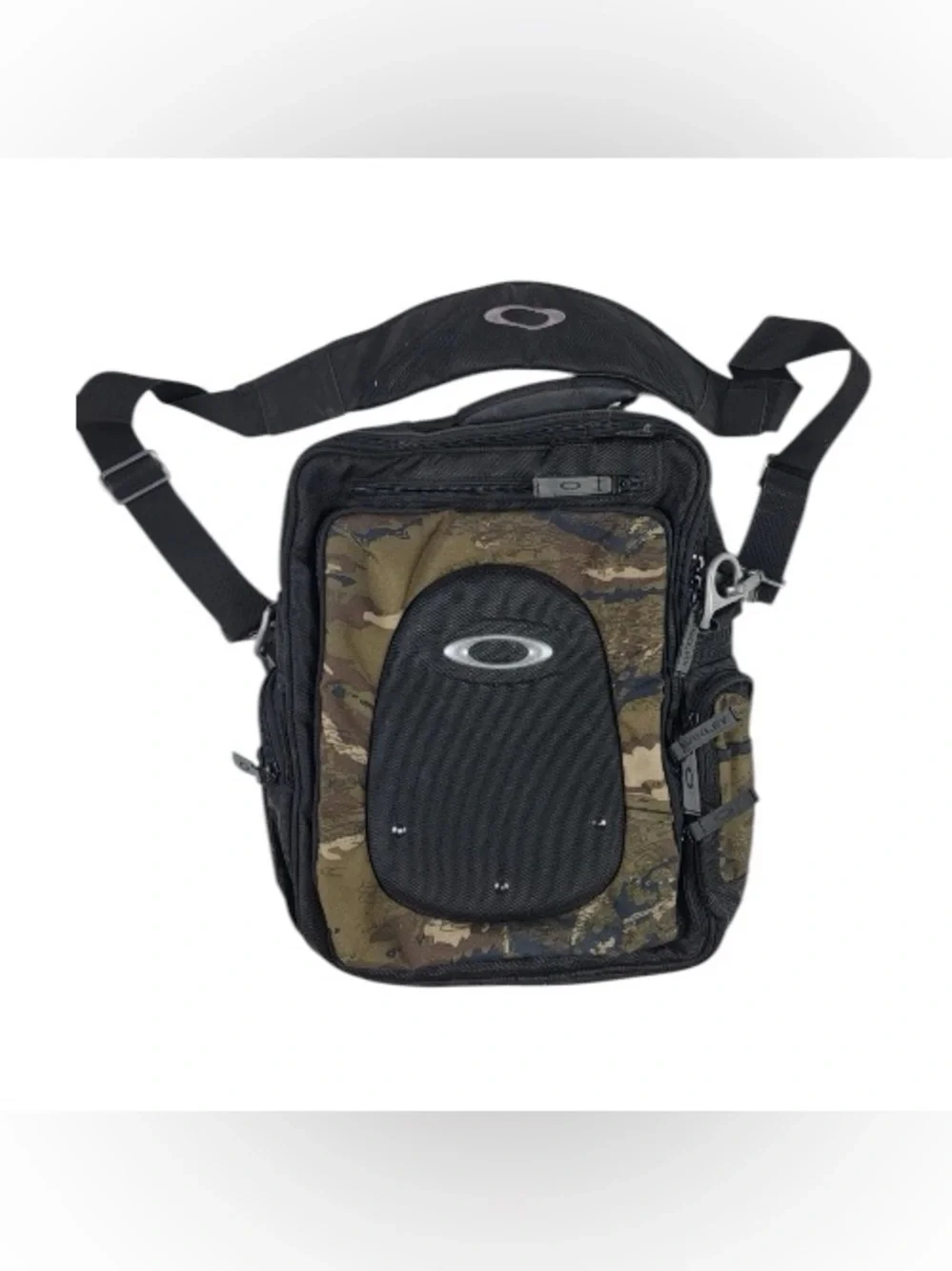 Oakley Tactical Field Gear Camouflage Black Messenger Bag Outdoors Hiking Camp